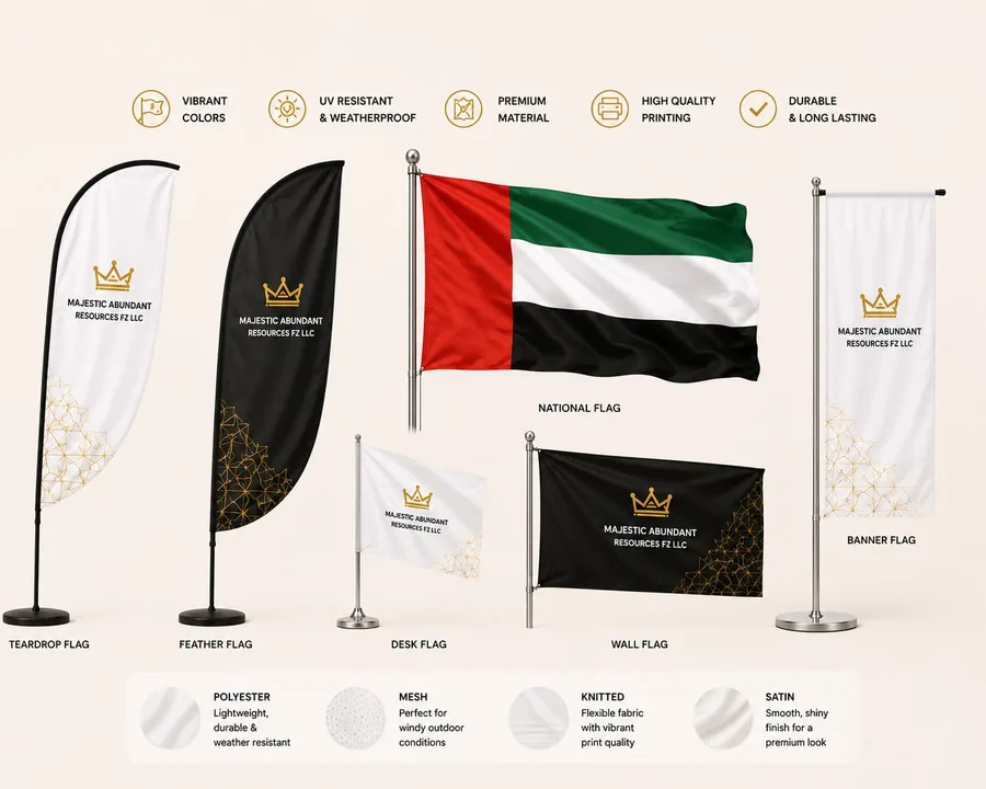 Custom Flags Printing Dubai UAE