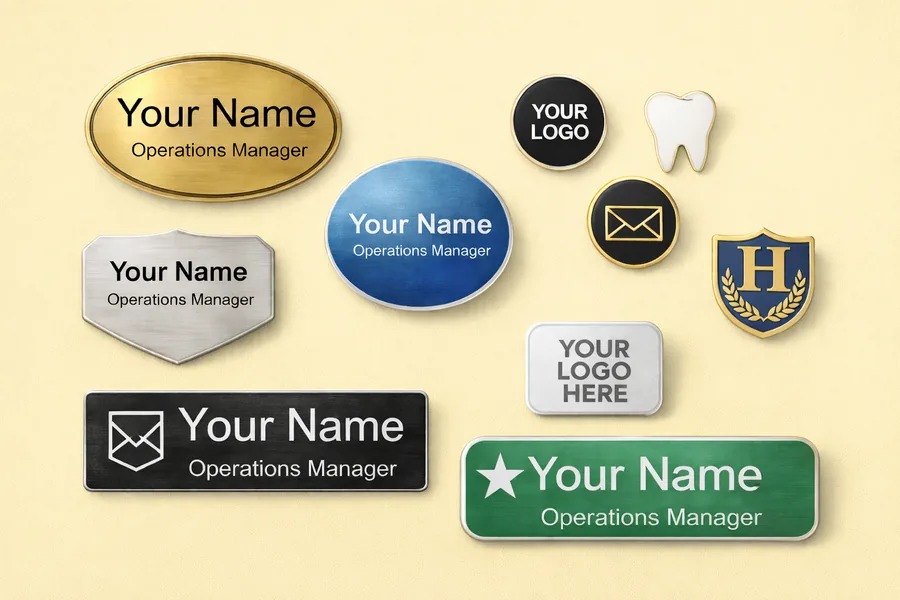 Custom Branded Name Badges & Pins UAE