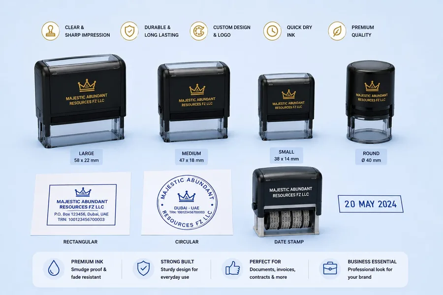 Custom Self Inking Stamps Dubai UAE