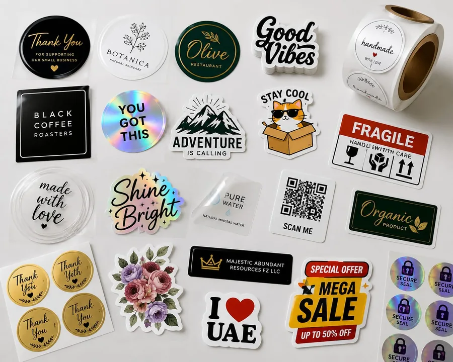 Custom Die-Cut Stickers Printing Dubai UAE