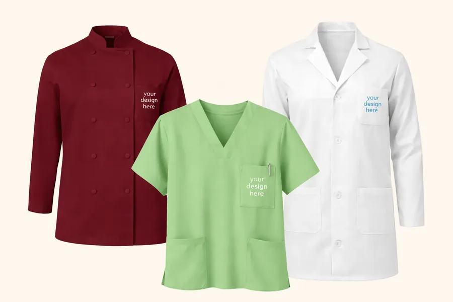 Custom uniforms and workwear Dubai supplier with logo branding