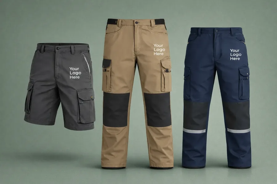 Custom workwear pants and trousers Dubai with logo for uniforms