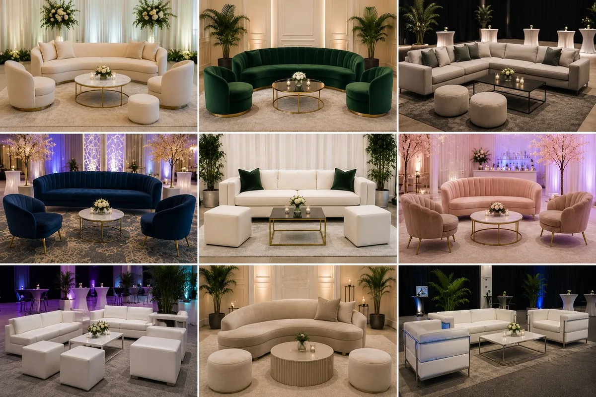 Lounge sofa and seating rental for events, Dubai UAE