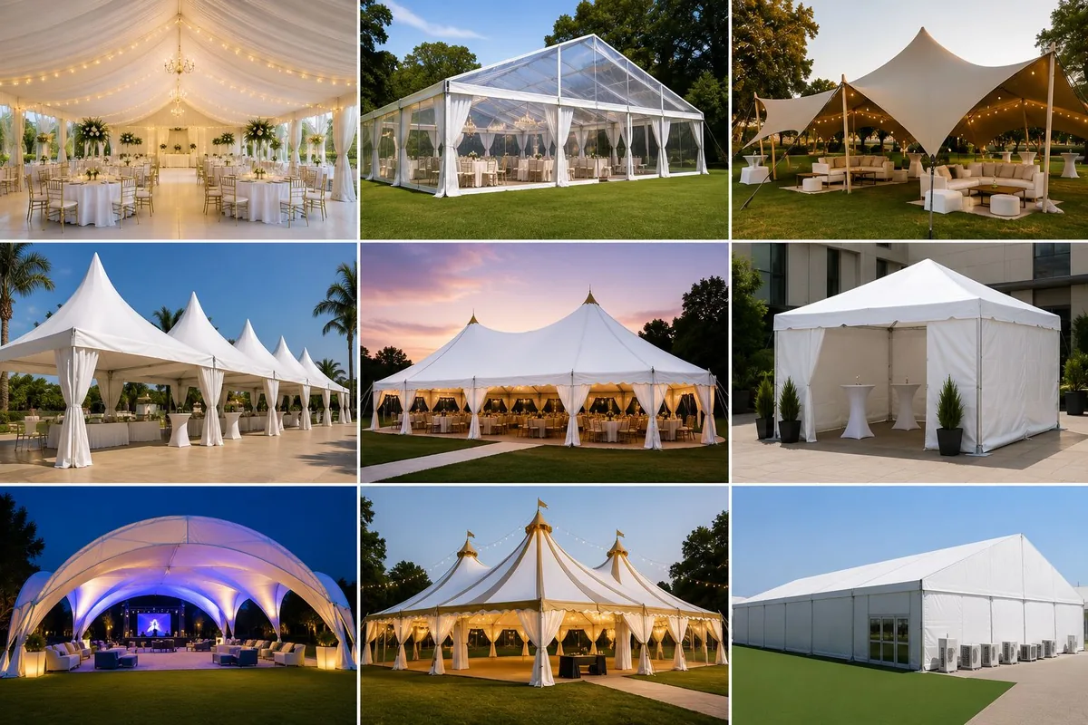 Tent and marquee rental for outdoor events, Dubai
